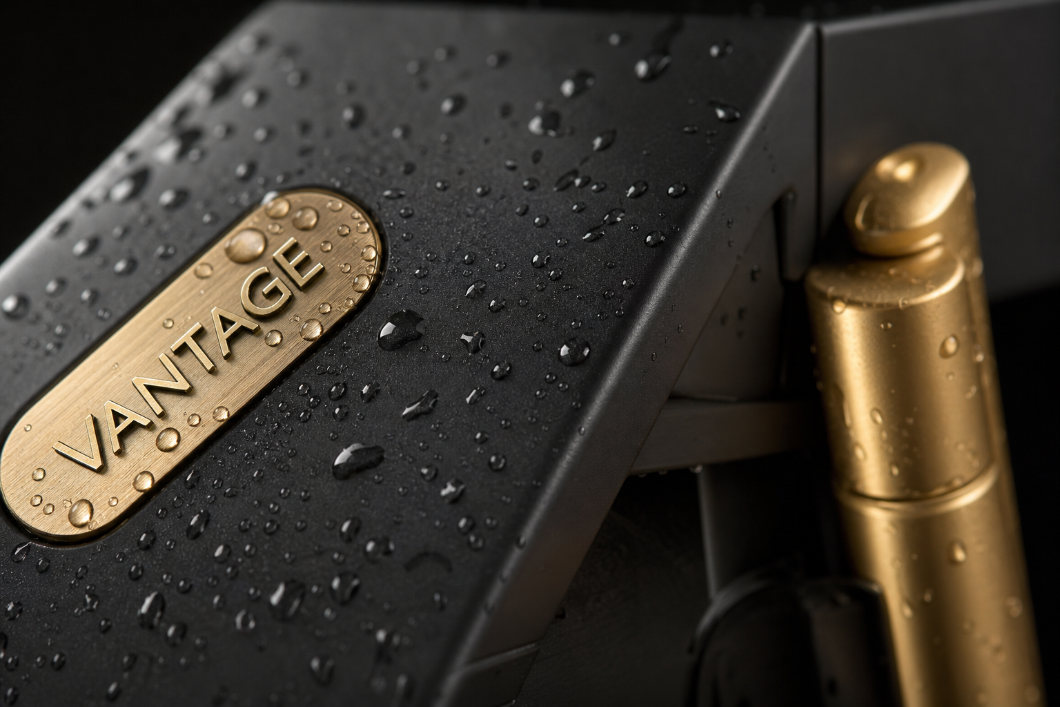 Premium powder-coated steel with UV-resistant coating — engineering material showcase